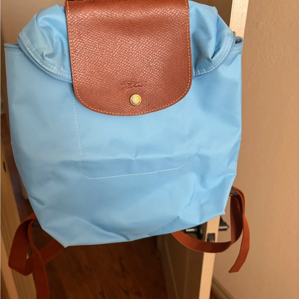 Longchamp Blue 12” Backpack - Picture 1 of 6
